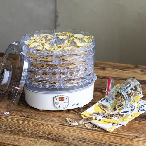 Svamptork, frukt, grönsaker och örter med temperaturreglering, 240W, transparent - 12