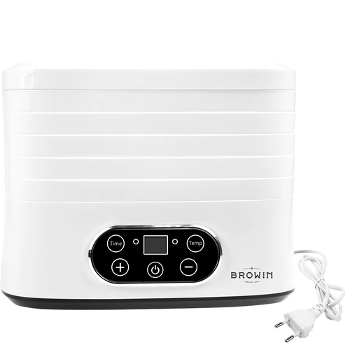 Svamptork, frukt, grönsaker och örter med temperaturreglering, 240W, vit - 3