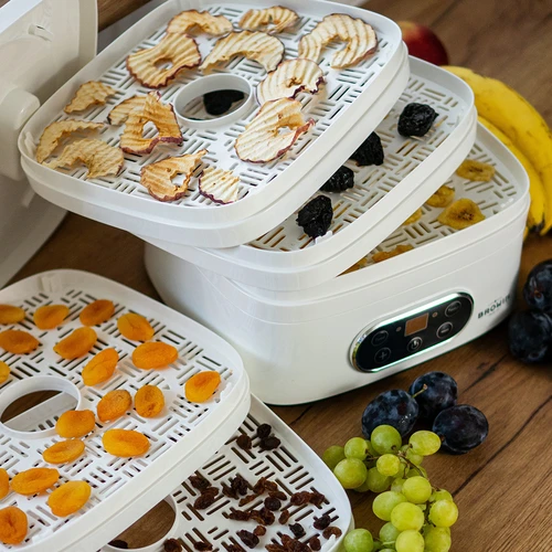 Svamptork, frukt, grönsaker och örter med temperaturreglering, 240W, vit - 19