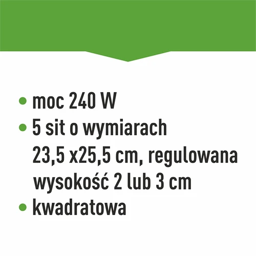 Svamptork, frukt, grönsaker och örter med temperaturreglering, 240W, vit - 14
