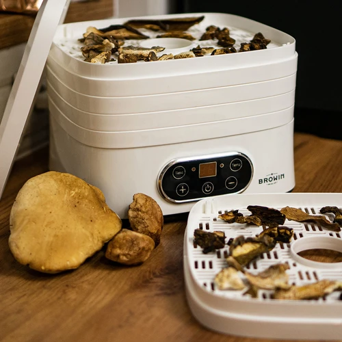 Svamptork, frukt, grönsaker och örter med temperaturreglering, 240W, vit - 17