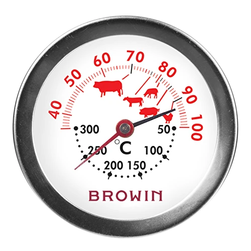 Termometer med dubbla skalor (30°C till 100°C) / (50°C till 300°C) 13,0cm - 2