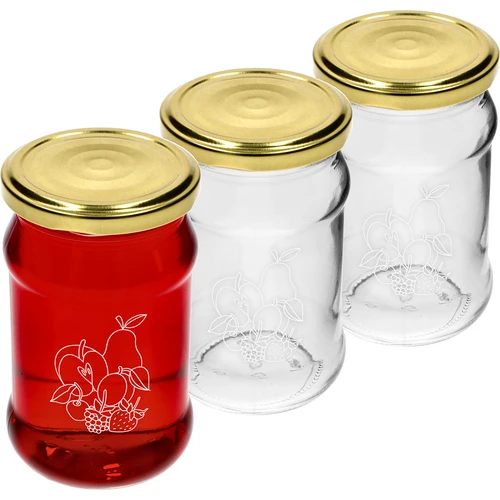TO-burk 300ml med tryck - mix av frukter och lock fi66/4 - 3 st.
