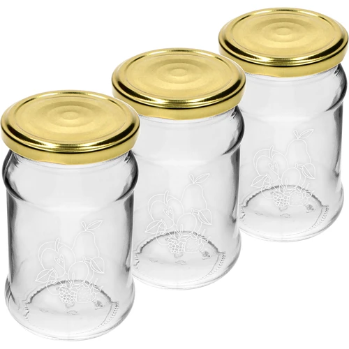 TO-burk 300ml med tryck - mix av frukter och lock fi66/4 - 3 st. - 2