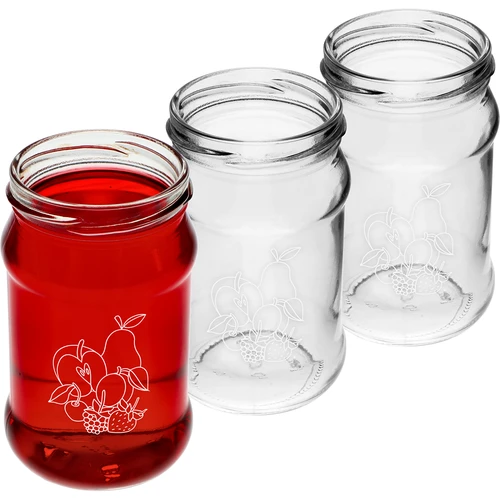 TO-burk 300ml med tryck - mix av frukter och lock fi66/4 - 3 st. - 3
