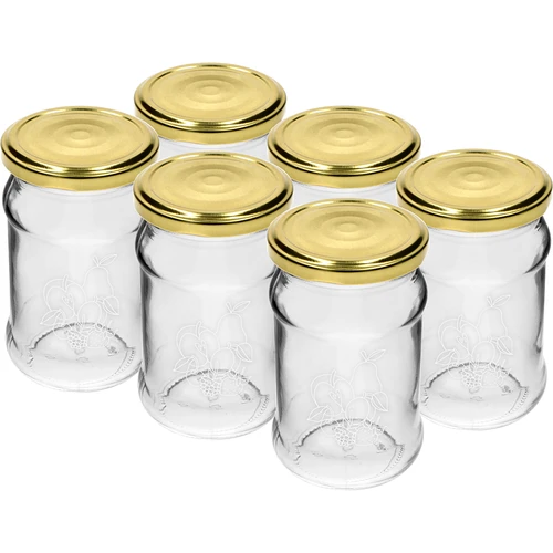 TO-burk 300ml med tryck - mix av frukter och lock fi66/4 - 6 st. - 2