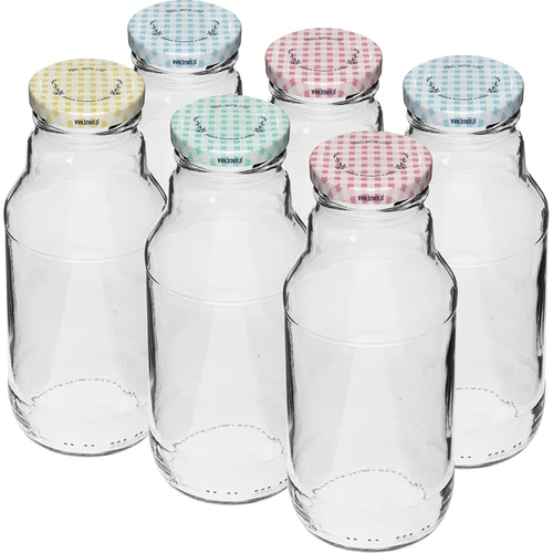 TO-flaska för juice 330 ml med lock fi 43 - 6 st.