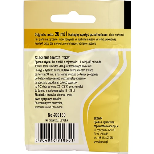 Tokay vinjäst, 20 ml - 2