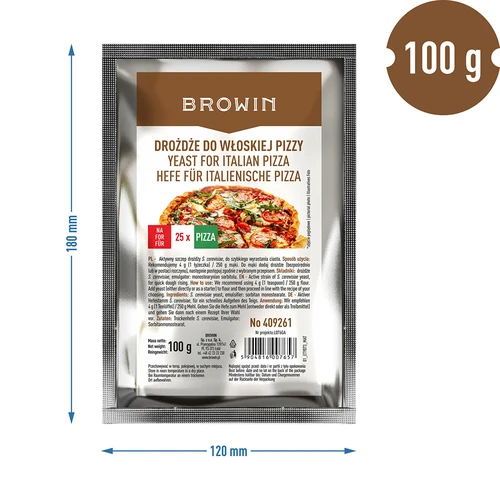 Torkad jäst för italiensk pizza - 100 g - 3