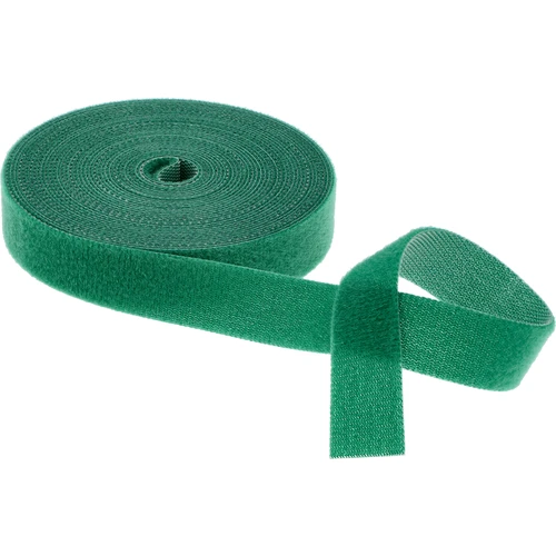 Trädgårdsband med kardborre, grön, 15 mm x 5 m