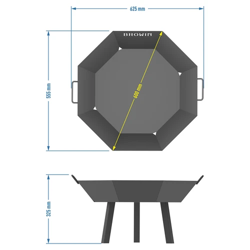 Trädgårdseldstad ø 60 cm - loftstil - 8