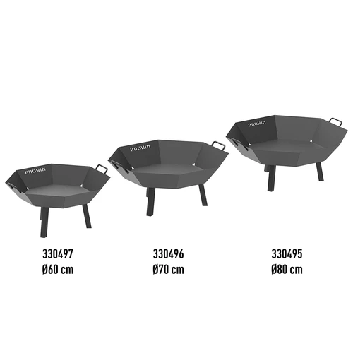 Trädgårdseldstad ø 60 cm - loftstil - 21