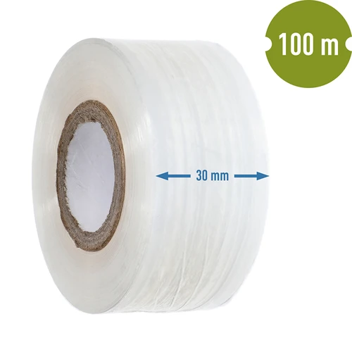 Trädgårdstejp för ympning, genomskinlig, 100 m x 3 cm - 3