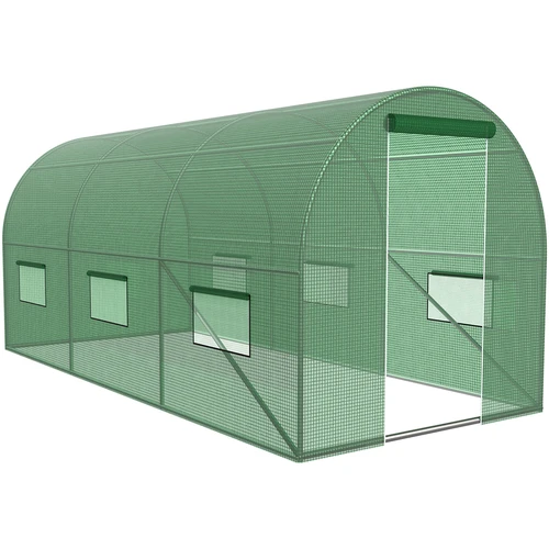 Trädgårdsväxthus (plast) 2x4,5x2 m - 13