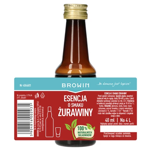 Tranbärsessens för 4 L - 40 ml - 5