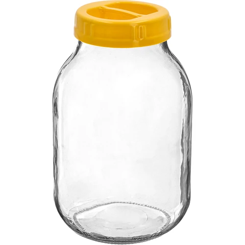 Twist-off burk 3 L och plastlock fi 100, med handtag