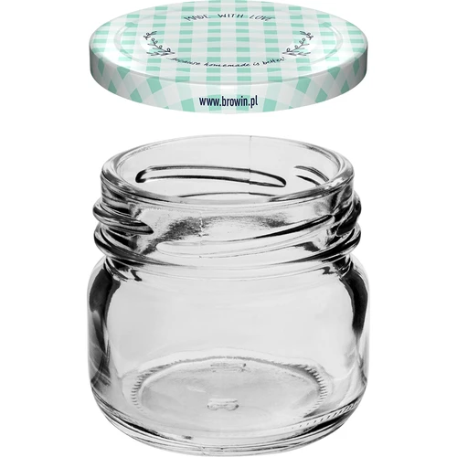 Twist-off burk 30 ml med färgat lock fi 43 - 10 st. - 3
