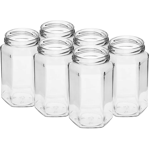 Twist off burk 385ml med svart lock fi 63, 6 st. - 3