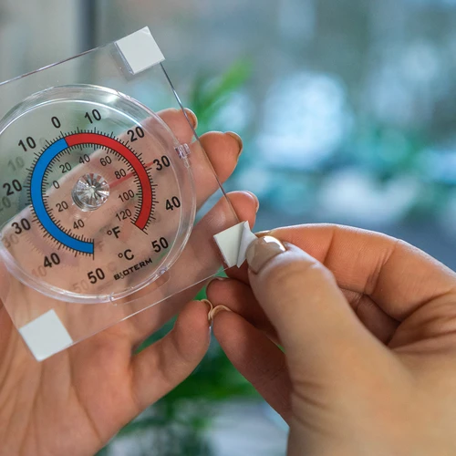 Universell transparent självhäftande termometer (-50°C till +50°C) - 6