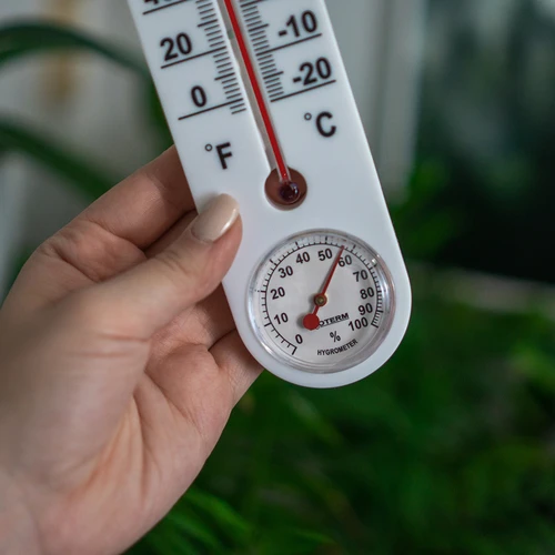 Universell vit termometer med hygrometer (-20°C till +50°C) 25cm - 4