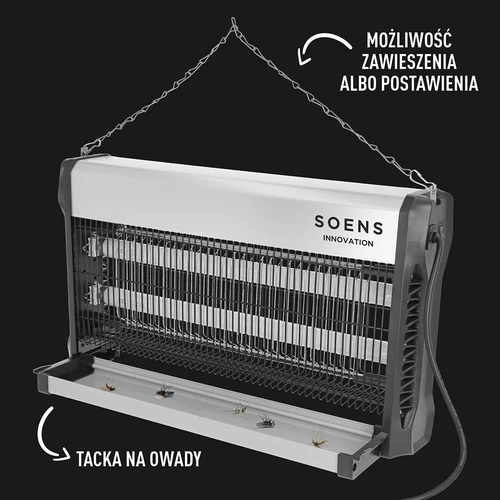 UVA insektslampa 40 W, silver - 5