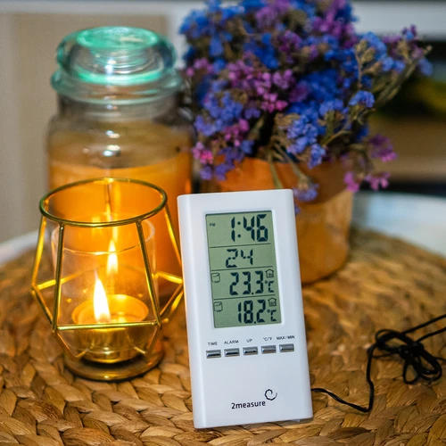 Väderstation – elektronisk, sond, vit - 5
