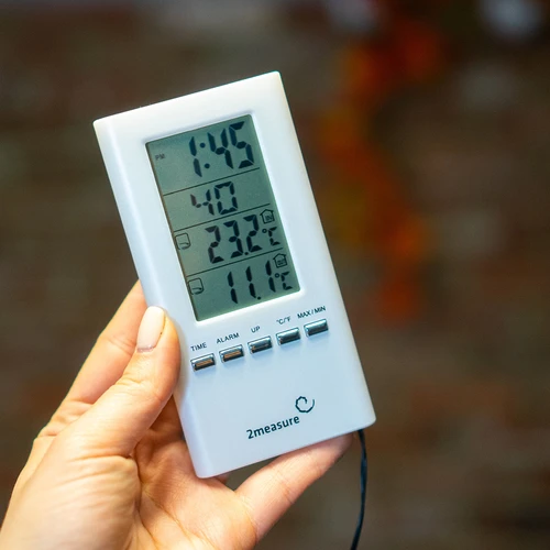 Väderstation – elektronisk, sond, vit - 9