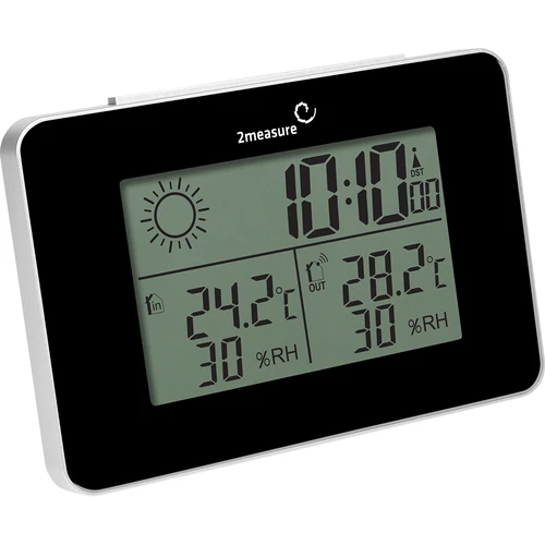 Väderstation RCC – elektronisk, trådlös, belyst sensor, svart - 3
