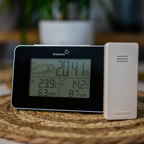 Väderstation RCC – elektronisk, trådlös, belyst sensor, svart - 17