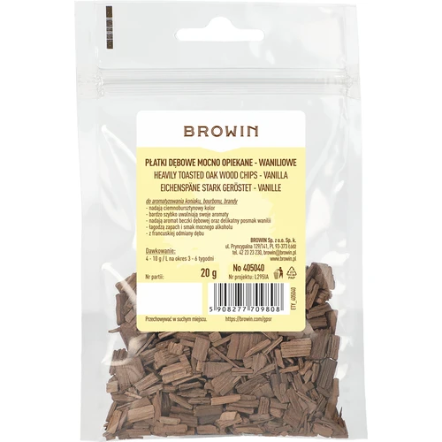 Vaniljekflingor, starkt rostade, 20g - 2