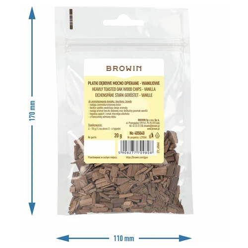Vaniljekflingor, starkt rostade, 20g - 7