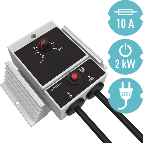 Värmeregulator, upp till 2 kW - 3