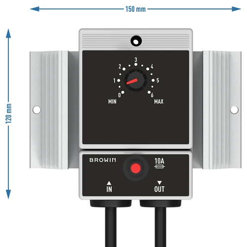 Värmeregulator, upp till 2 kW - 5