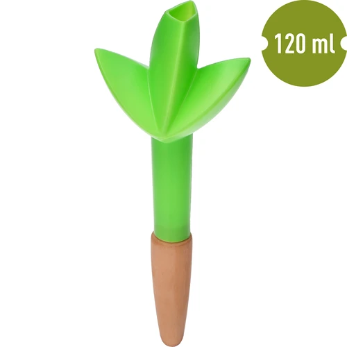 Växtbevattnare – grönt blad med keramisk fot, 120 ml - 2