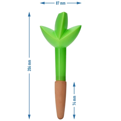 Växtbevattnare – grönt blad med keramisk fot, 120 ml - 5
