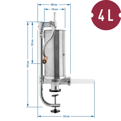 Vertikal korvstoppare 4 kg - 10