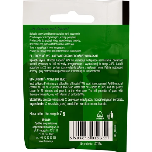 Vinjäst Enovini® WS, 7 g - 2