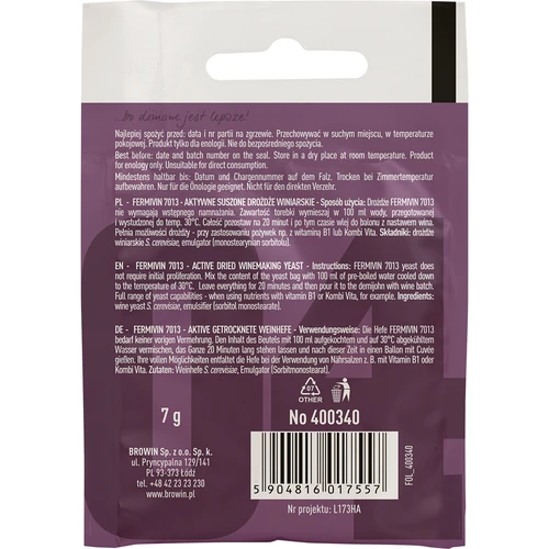 Vinjäst Fermivin 7013, 7 g - 2