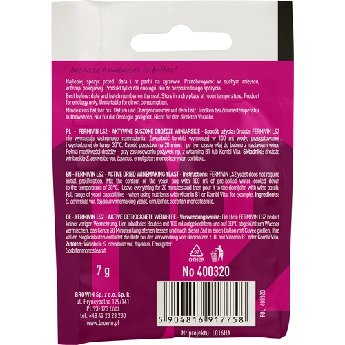 Vinjäst Fermivin LS2, 7 g - 2
