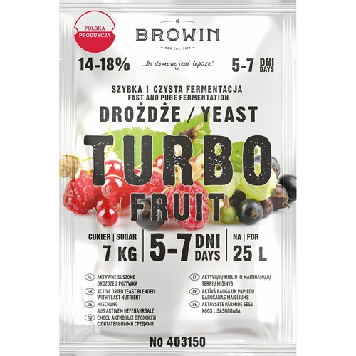 Vinjäst Turbo Fruit 5-7 dagar