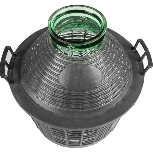Vinkärl 20 L med bred hals i plastkorg - 3