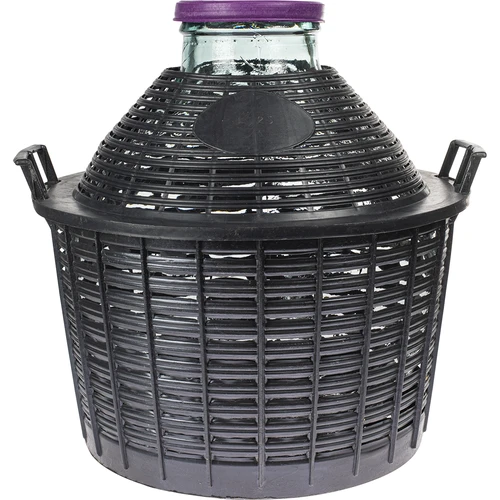 Vinkärl 25 L med bred hals i plastkorg