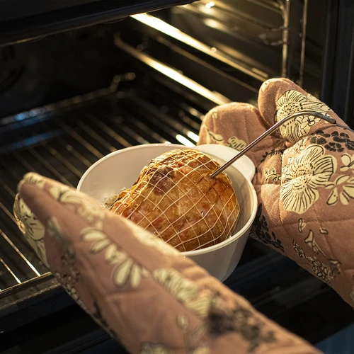 Vit charknät med måtten 12,5 cm x 50 m, med värmebeständighet upp till 220°C - 7