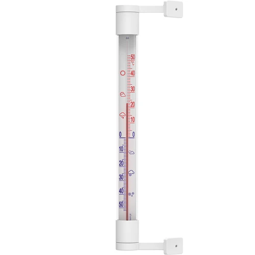 Vit utomhustermometer (-50°C till +50°C) 22cm