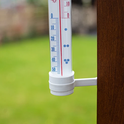 Vit utomhustermometer (-50°C till +50°C) 27cm - 3