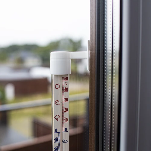 Vit utomhustermometer (-60°C till +50°C) 23cm - 3