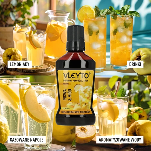 VLEYTO Kvitten & Honung – smakessens med naturliga aromer, 250 ml - 7