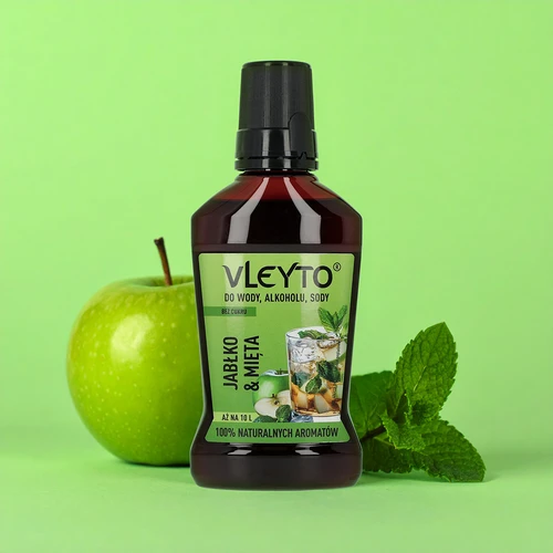VLEYTO Mynta & Äpple – smakessens med naturliga aromer, 250 ml - 4