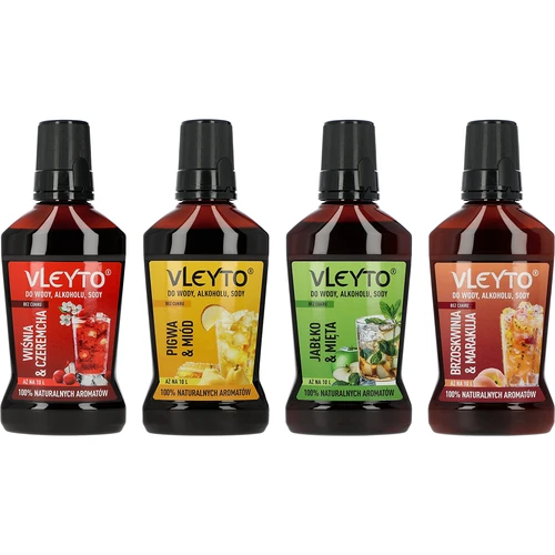 VLEYTO Mynta & Äpple – smakessens med naturliga aromer, 250 ml - 10