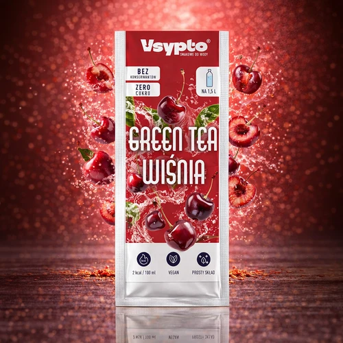 Vsypto i smaken Green Tea Wiśnia, 9 g - 5